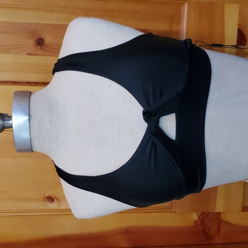 Brand New Black Bikini Top in Small (new with tags)